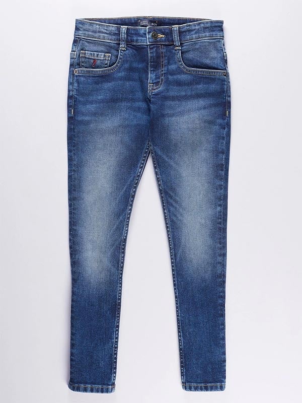 Mid Wash Regular Fit Jeans